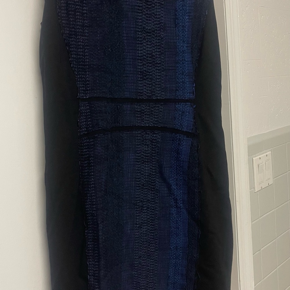 Elegant Black and Blue Dress